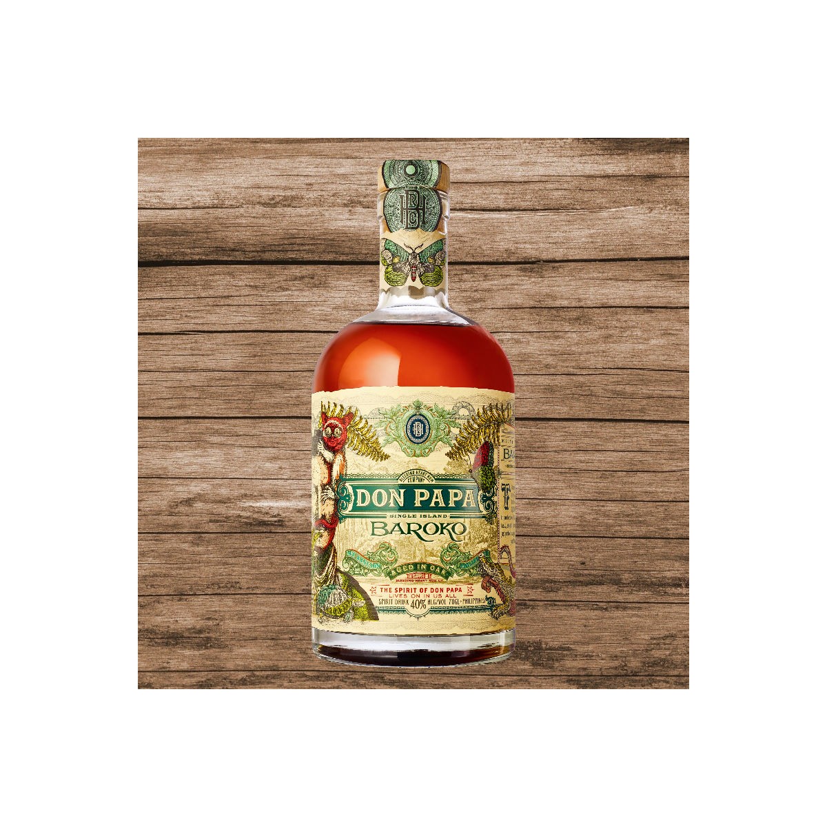 MassKara 40% inkl. Rum 0,7L (Spirit Don Geschenkdose Papa Drink)